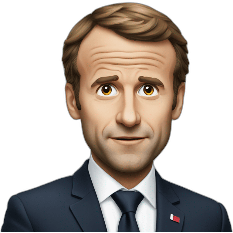 greedy macron emoji