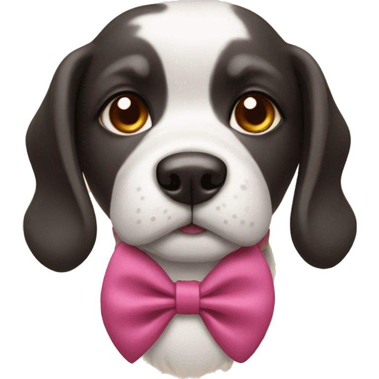 dog with bow emoji