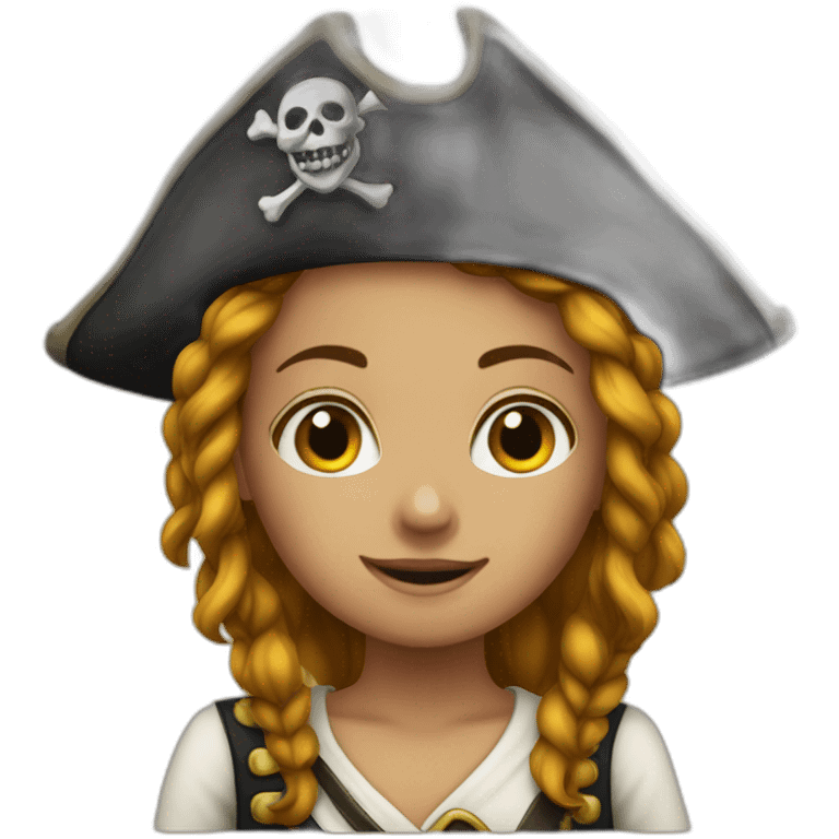 a pirate girl emoji