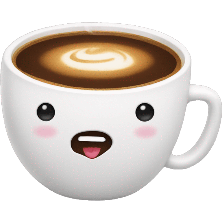 Cute coffee emoji