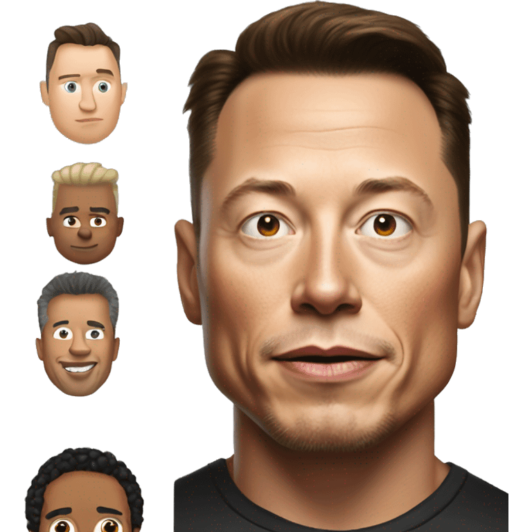 elon musk like the rock emoji