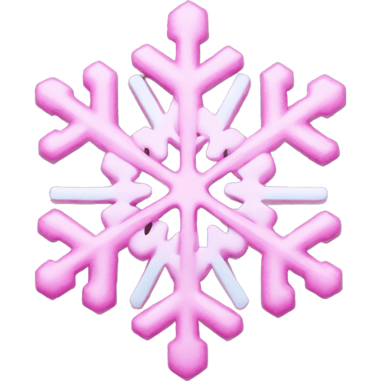 pink snowflake emoji