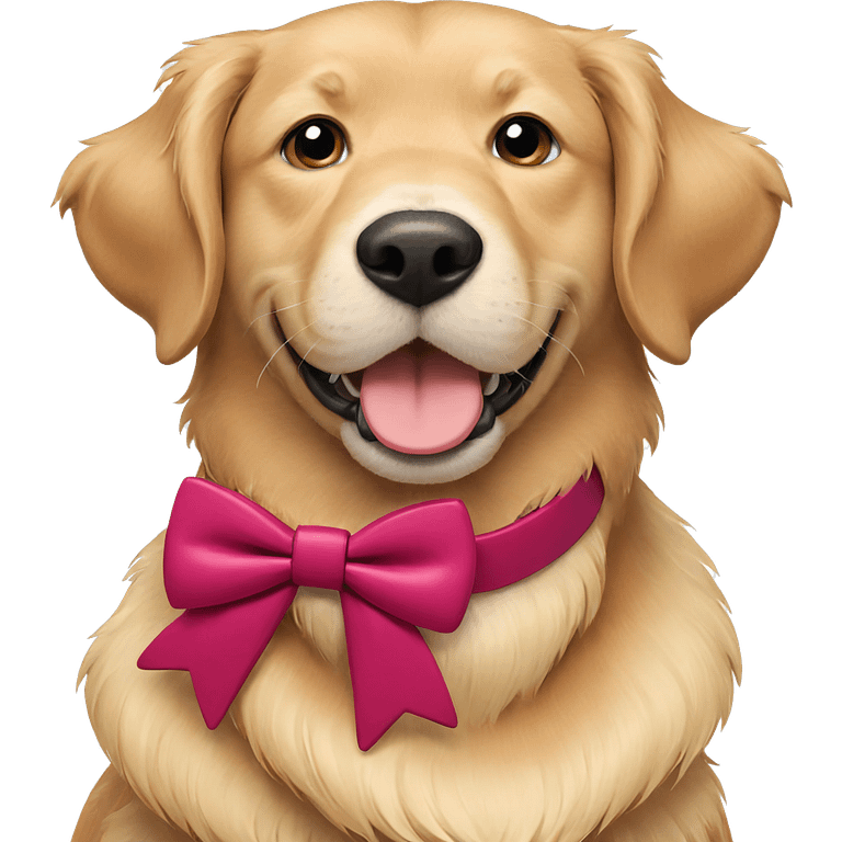 dog with bowtie on white emoji