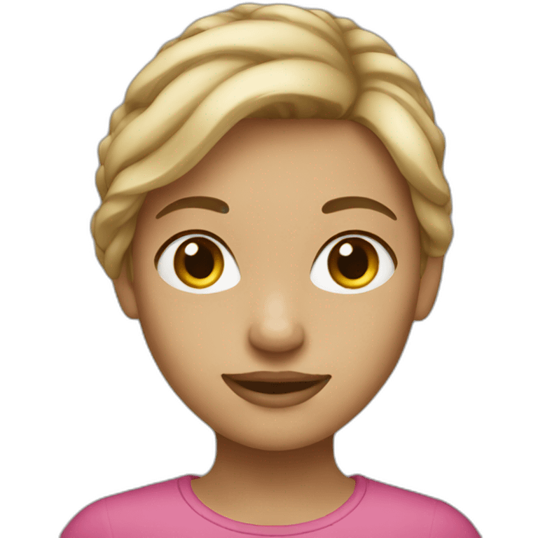 girl with dark blonde emoji