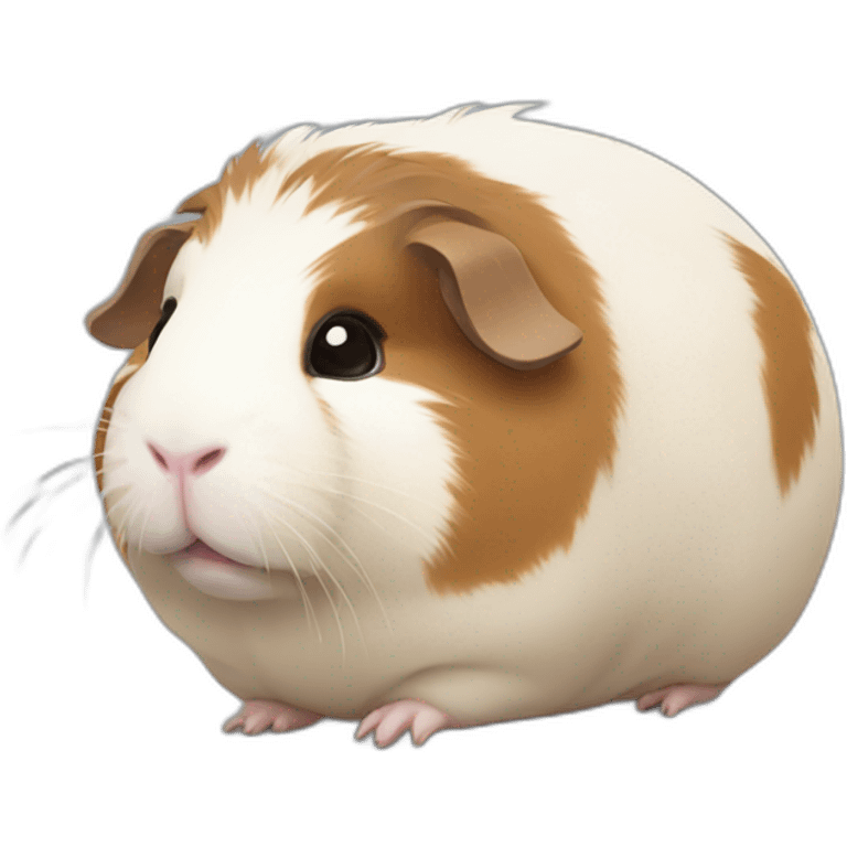 Fatty round guinea pig emoji