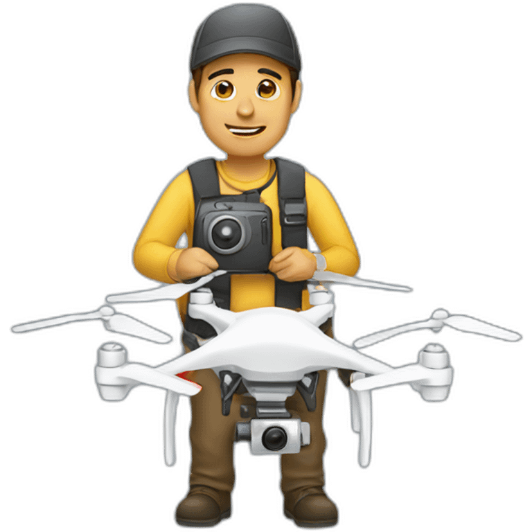 guy with drone emoji