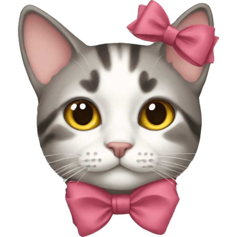 cat with a bow emoji