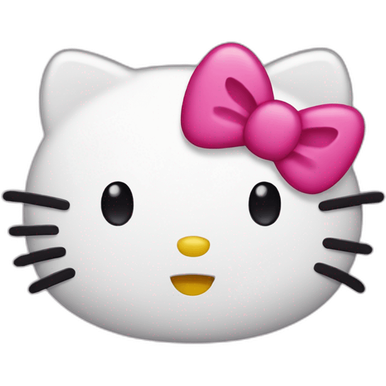 Hello kitty face emoji