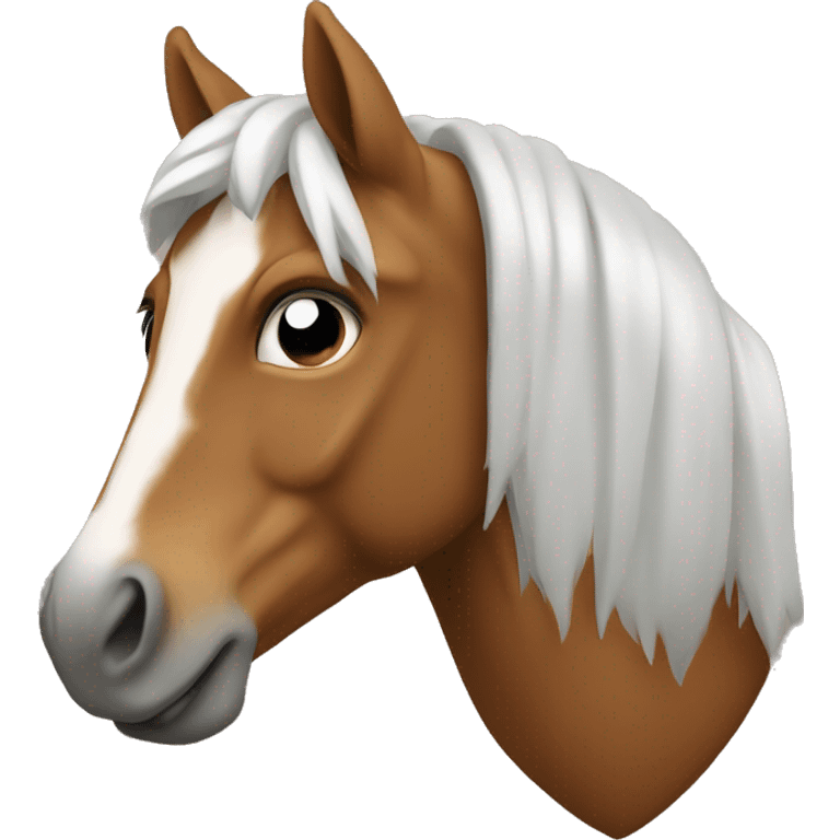 Cheval qui tient un coeur emoji