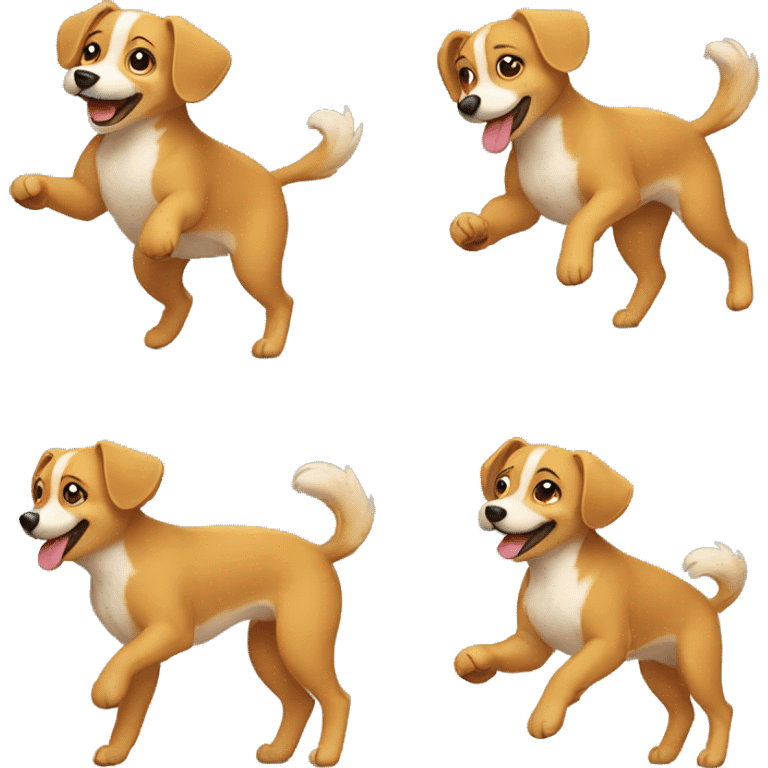 cute dog dancing emoji