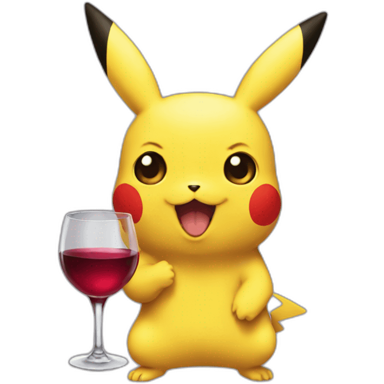 pikachu-drinking-wine emoji