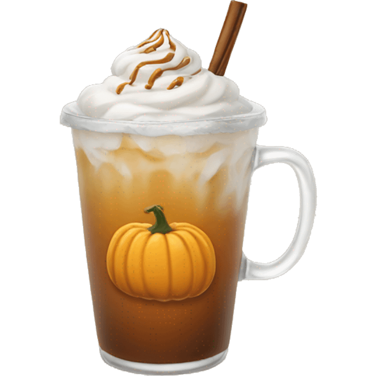 iced pumpkin chai emoji