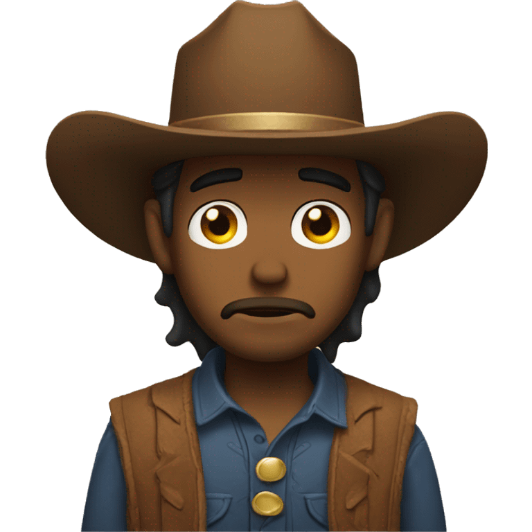 Sad cowboy emoji