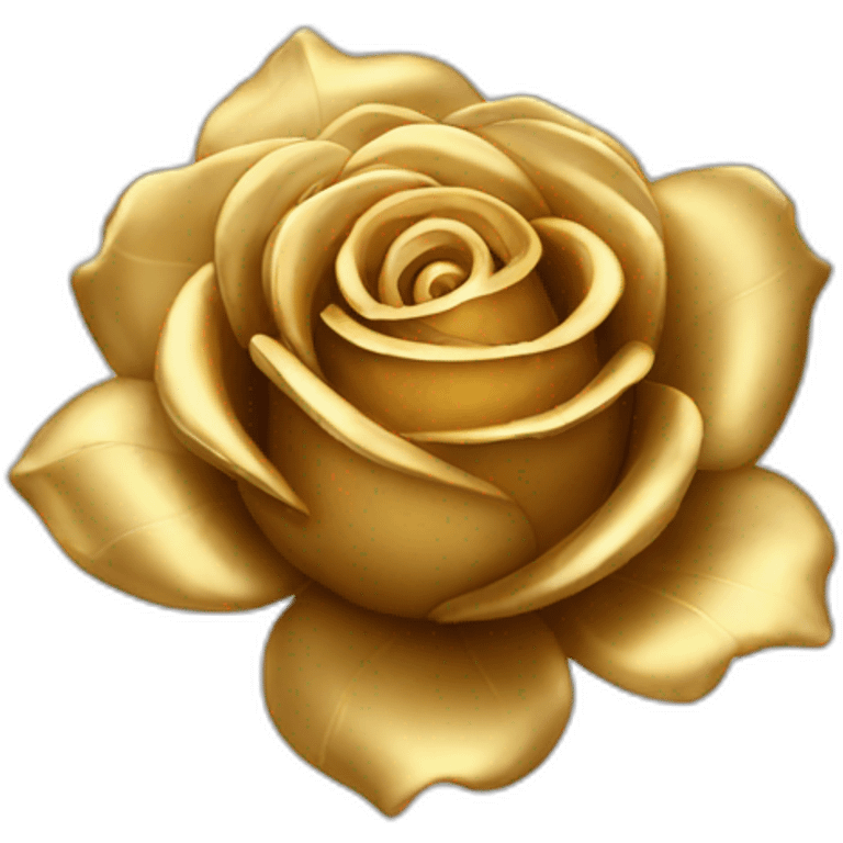 Gold rose emoji