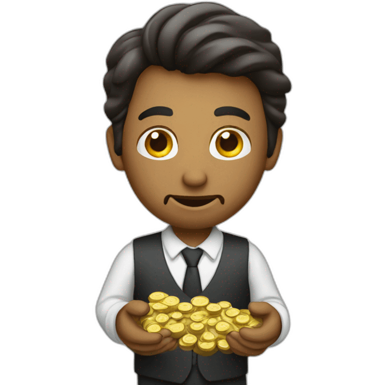 a product manager counting money emoji