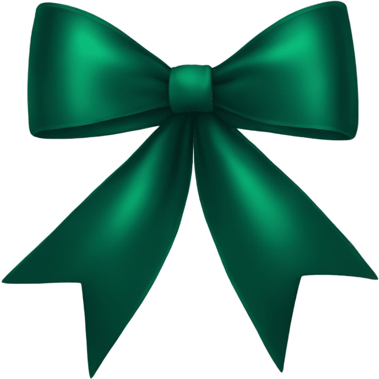 Dark green bow emoji