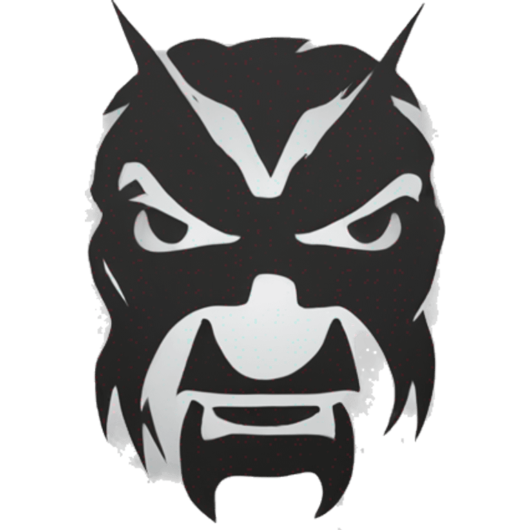 Dodge Demon stencil logo emoji