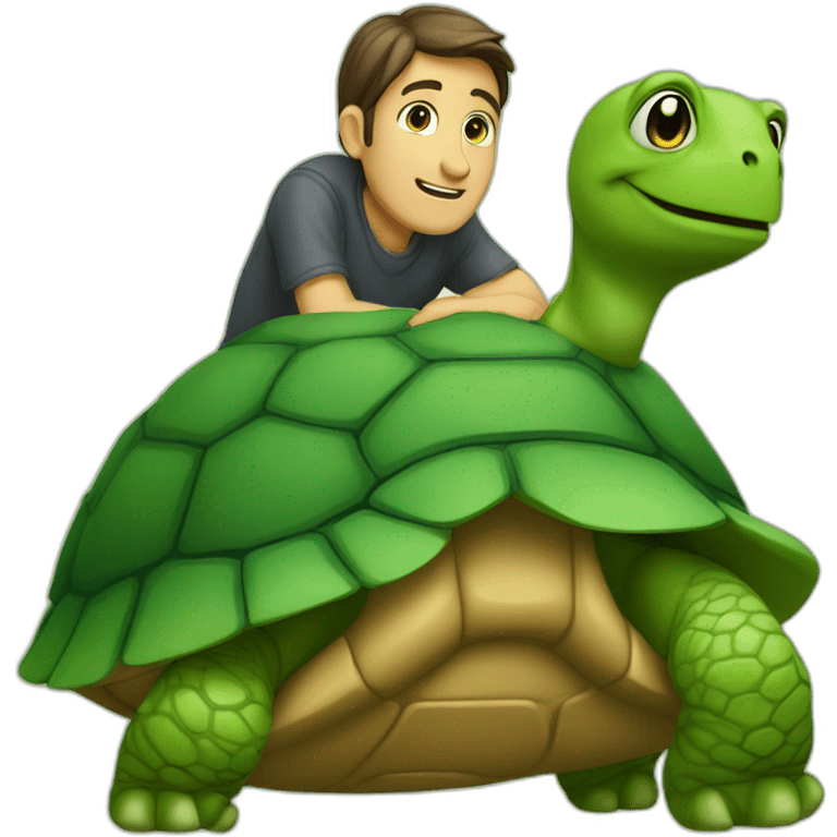 Homme sur tortue emoji