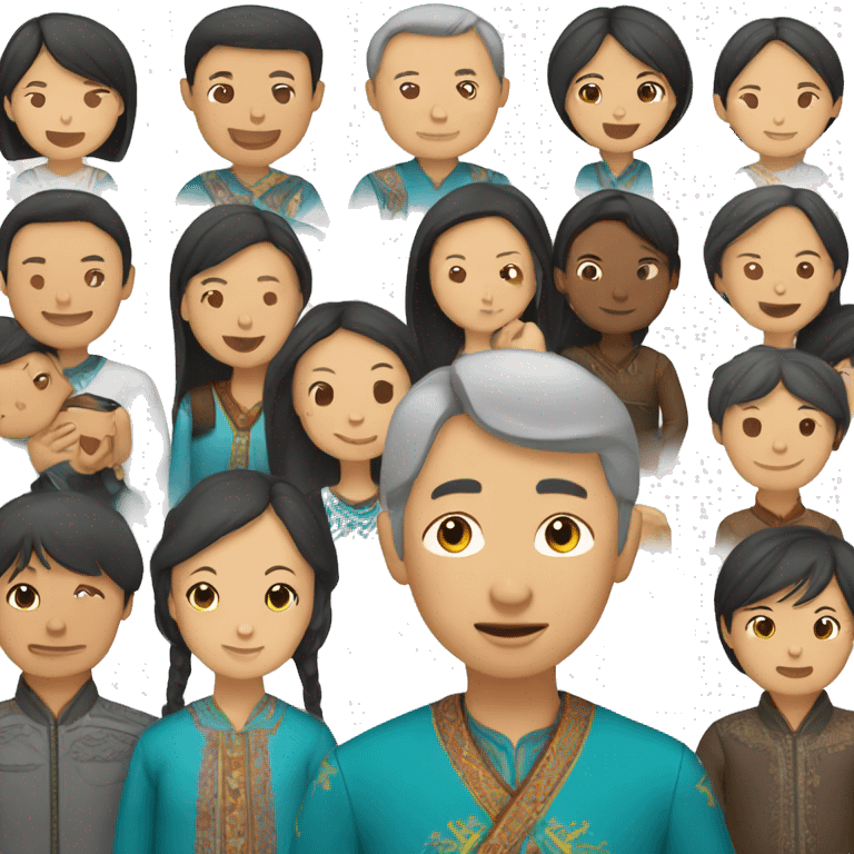 Kazakh family emoji