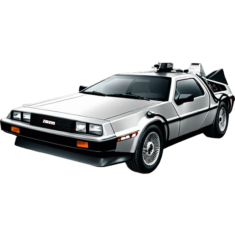 DeLorean from the movie back to the future ￼ emoji