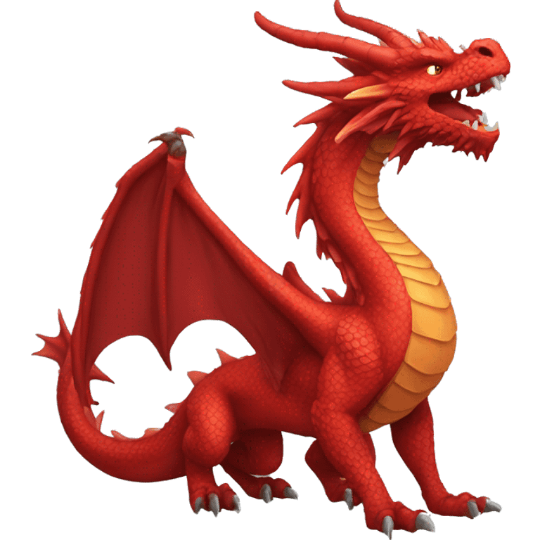 red lunar dragon emoji