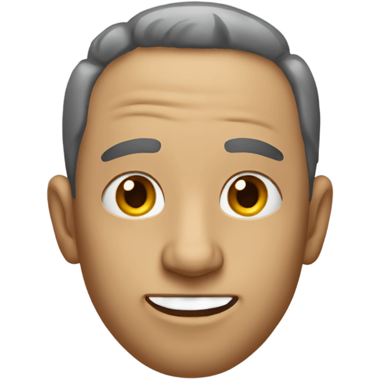 Man with nose falling off emoji