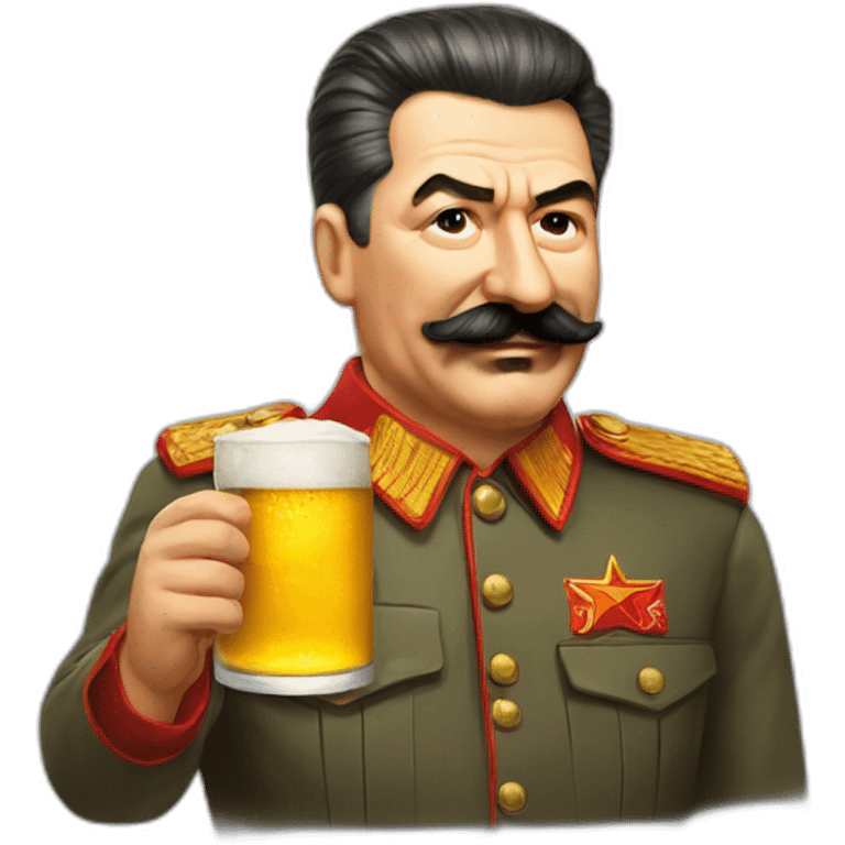 Stalin drink beer emoji