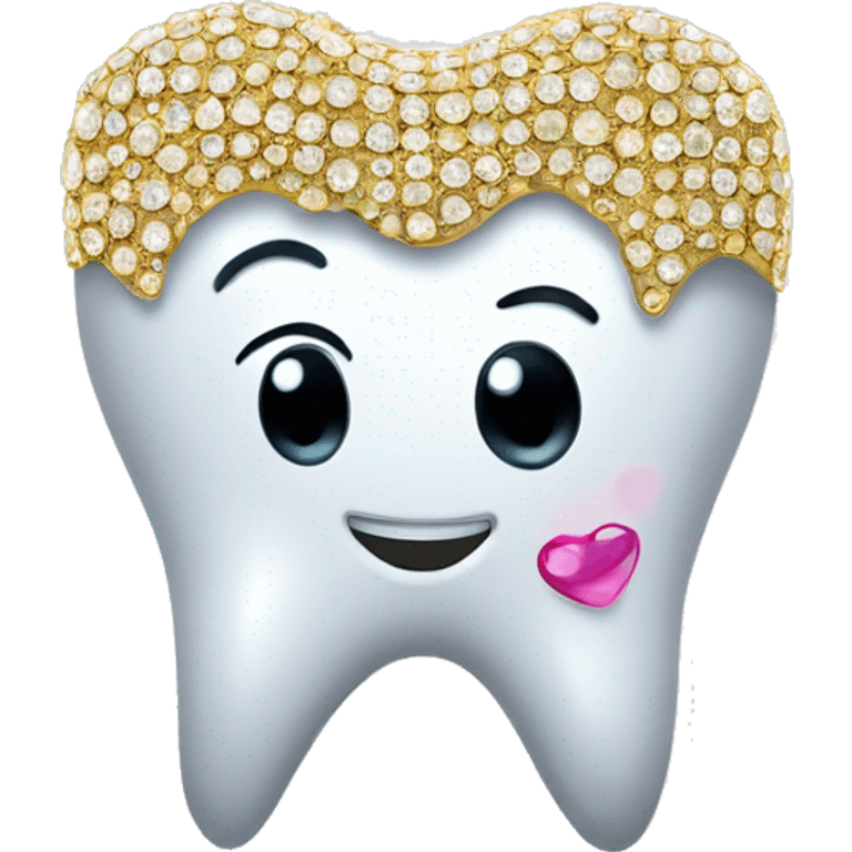 Tooth with bling emoji