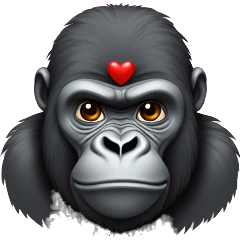 gorilla with heart emoji