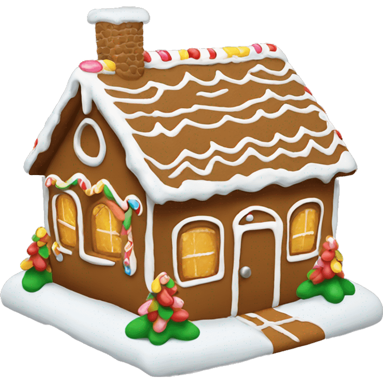 Gingerbread house emoji