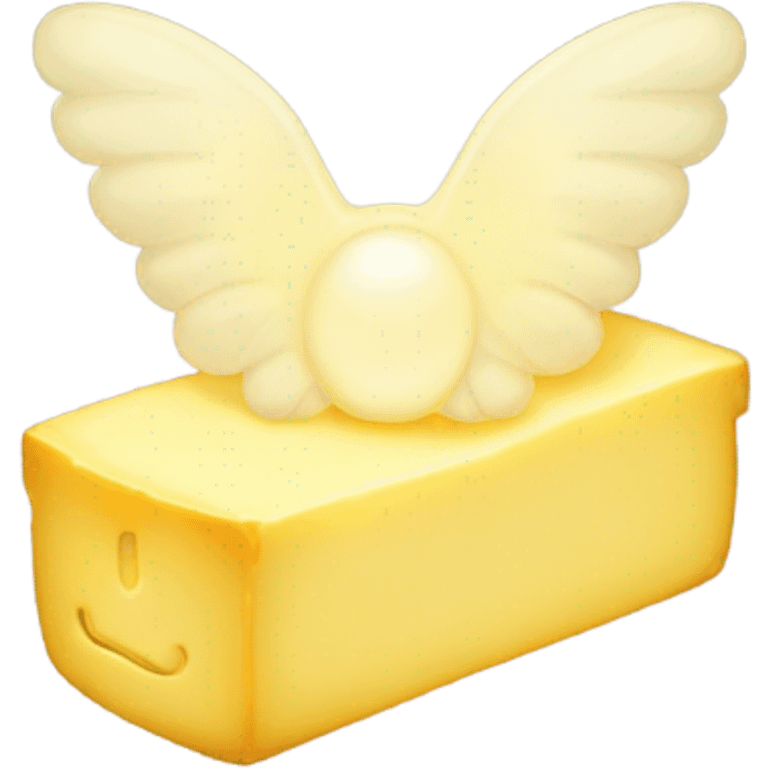 butter with a halo and wings emoji