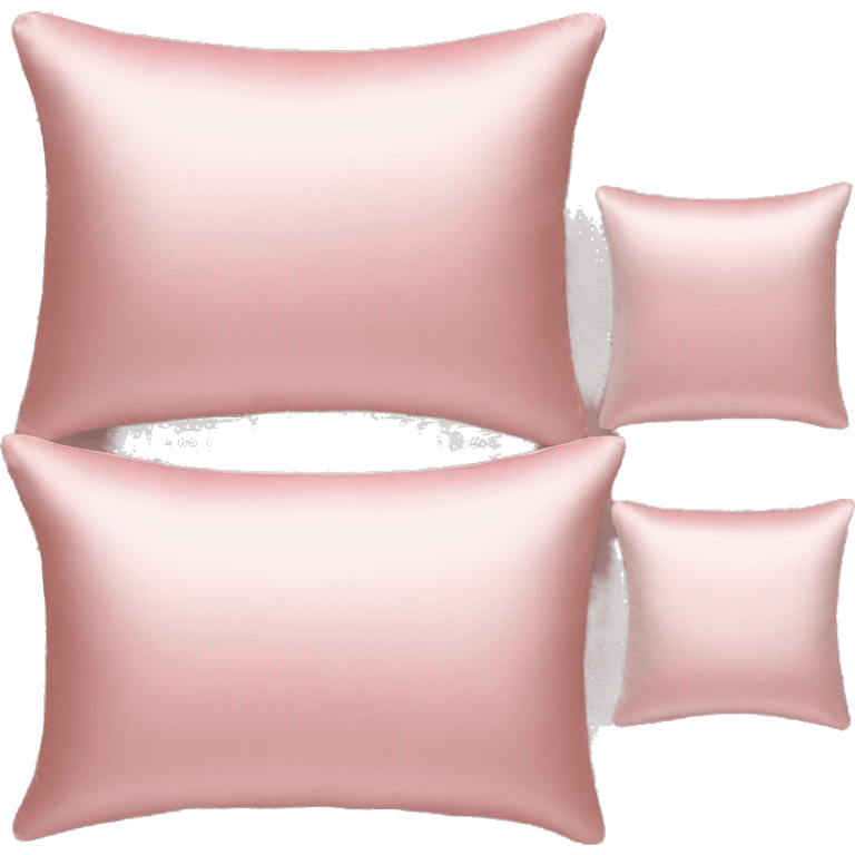 Light pink silk pillows emoji