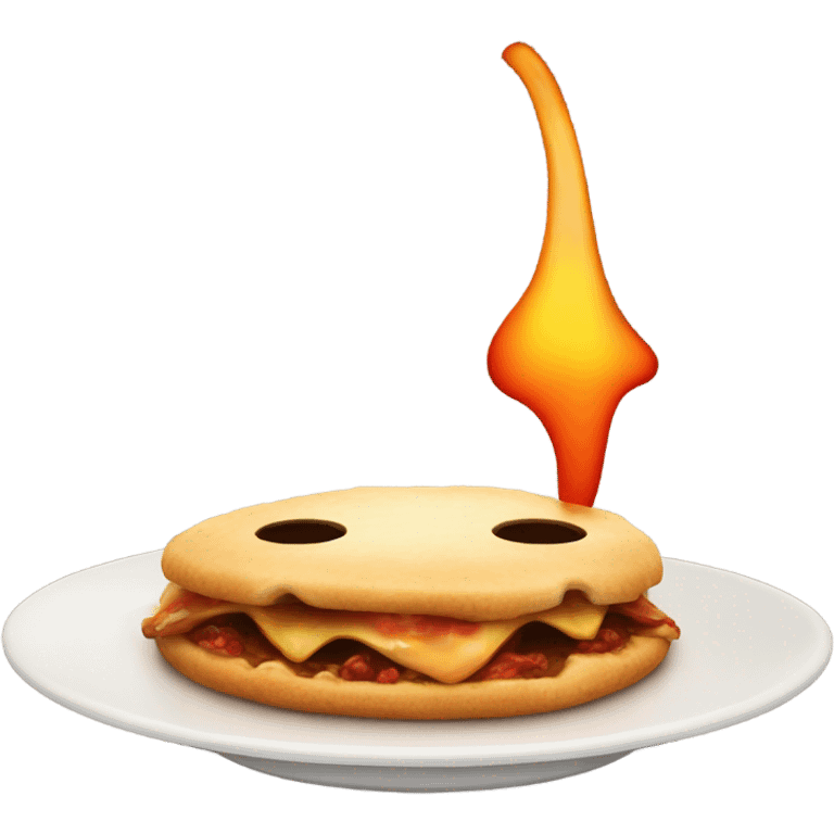 hungry emoji with fire in his eyes emoji