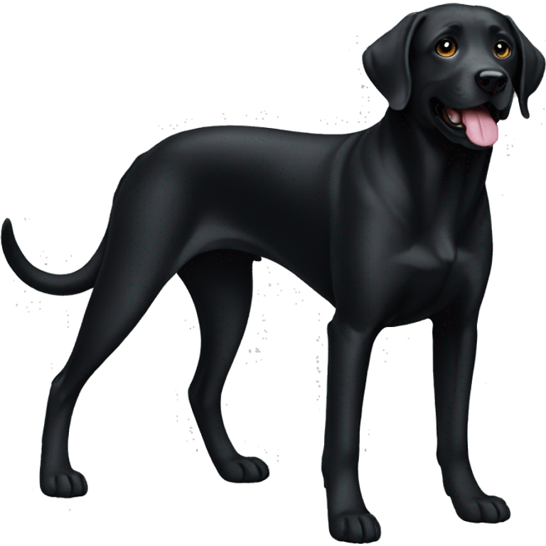 Perro labrador negro emoji