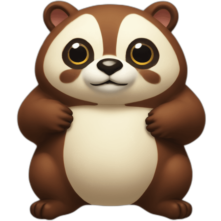 tanaka fat tanuki emoji