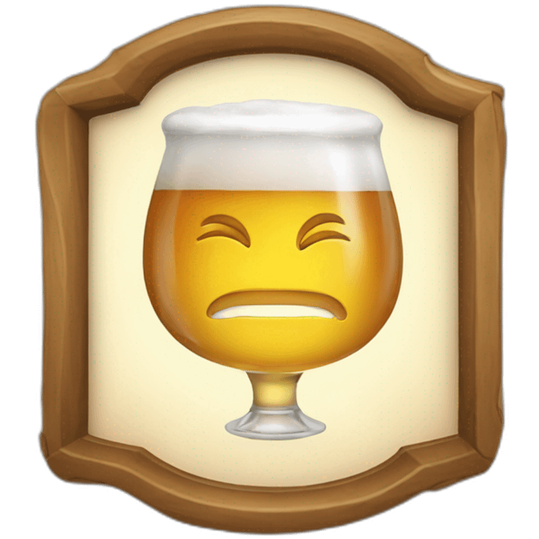 A pub sign with the text "Chez toine" emoji