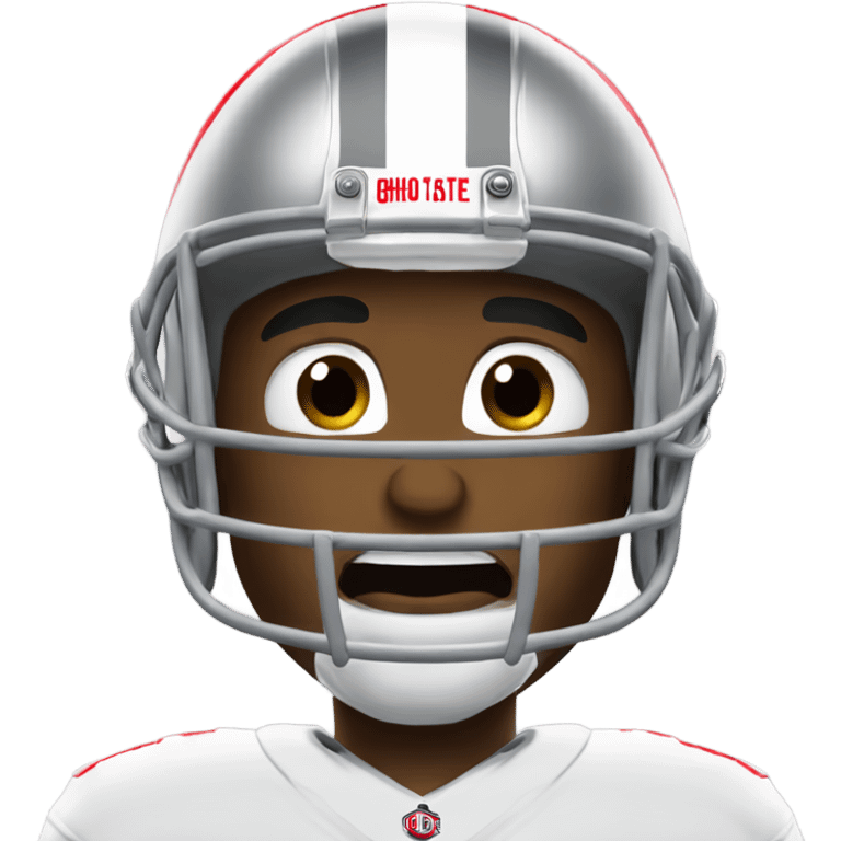 Ohio state football player crying  emoji