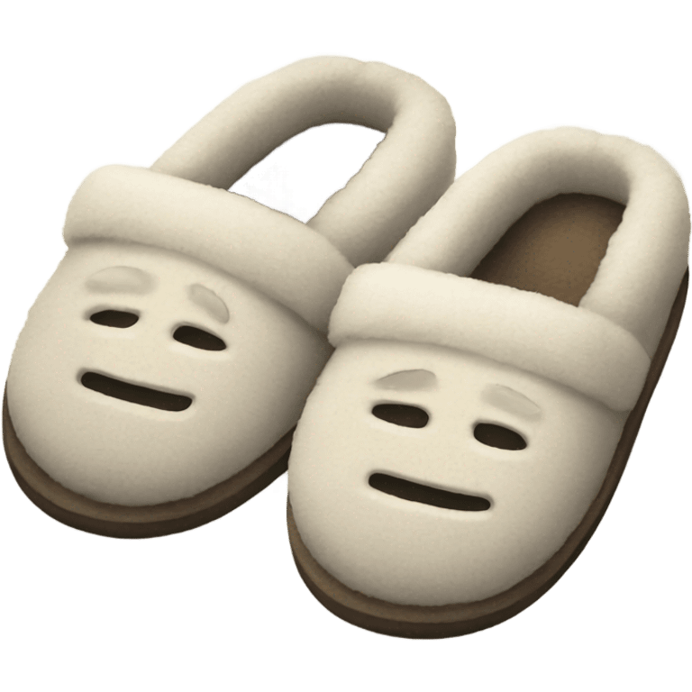 cozy slippers emoji