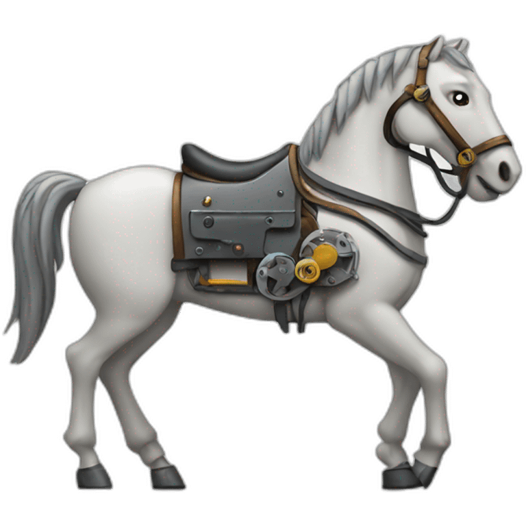 Mechanical horse emoji