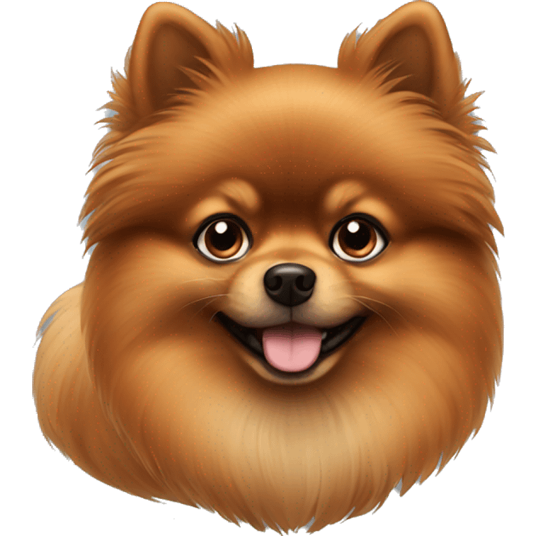 brown pomeranian  emoji