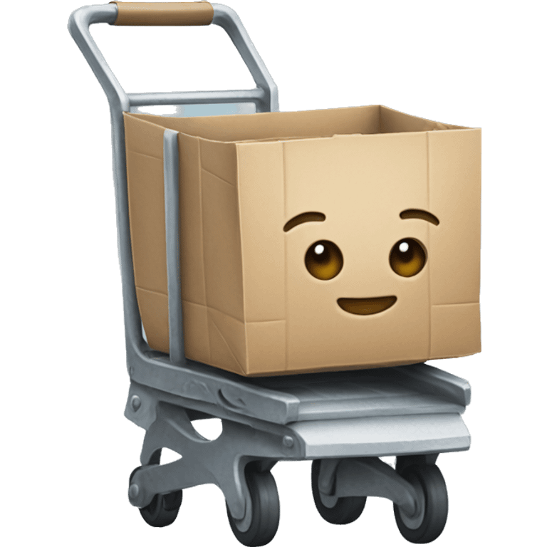 trolley with the Telegram logo emoji