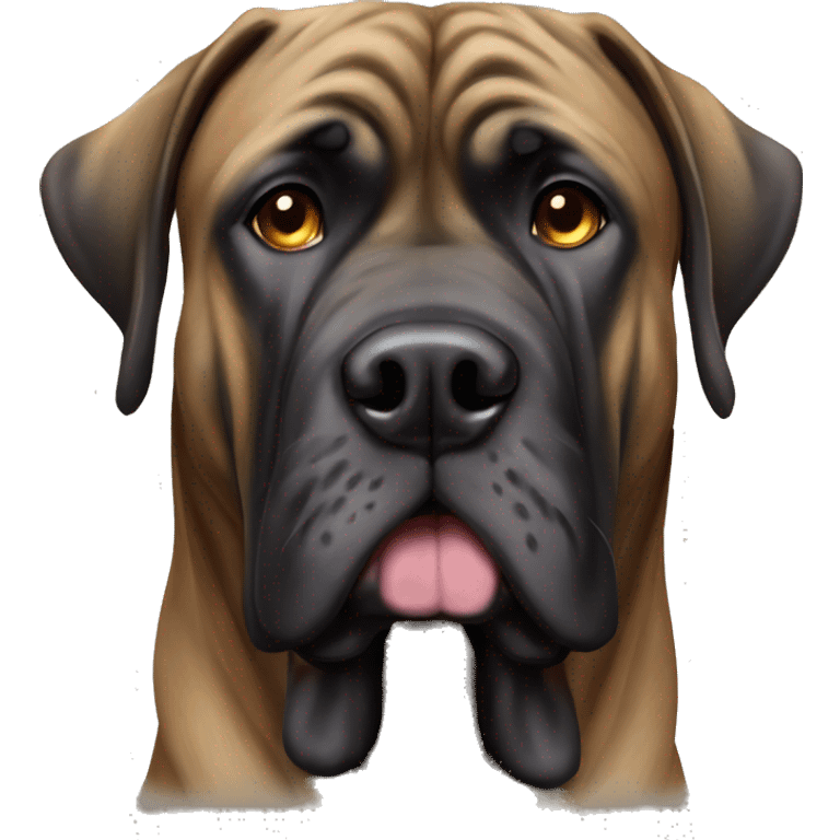 Brindle English mastiff  emoji