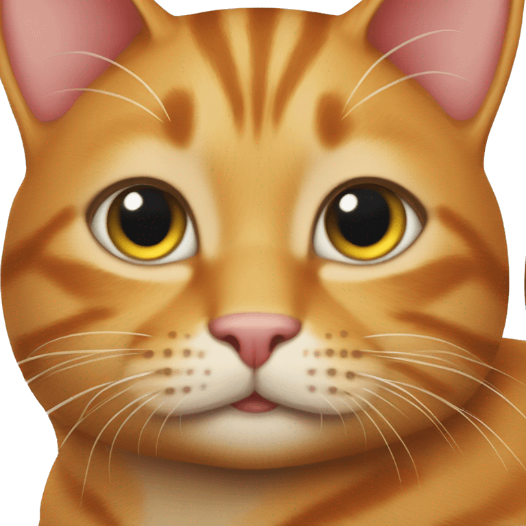 Full ginger tabby cat emoji