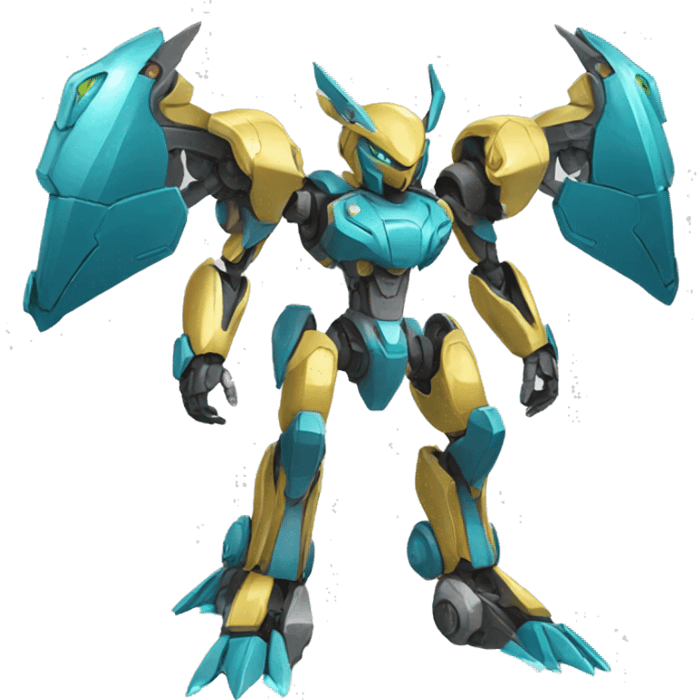 Futuristic Mechanical Pokémon-Medabot-Dragon full body emoji