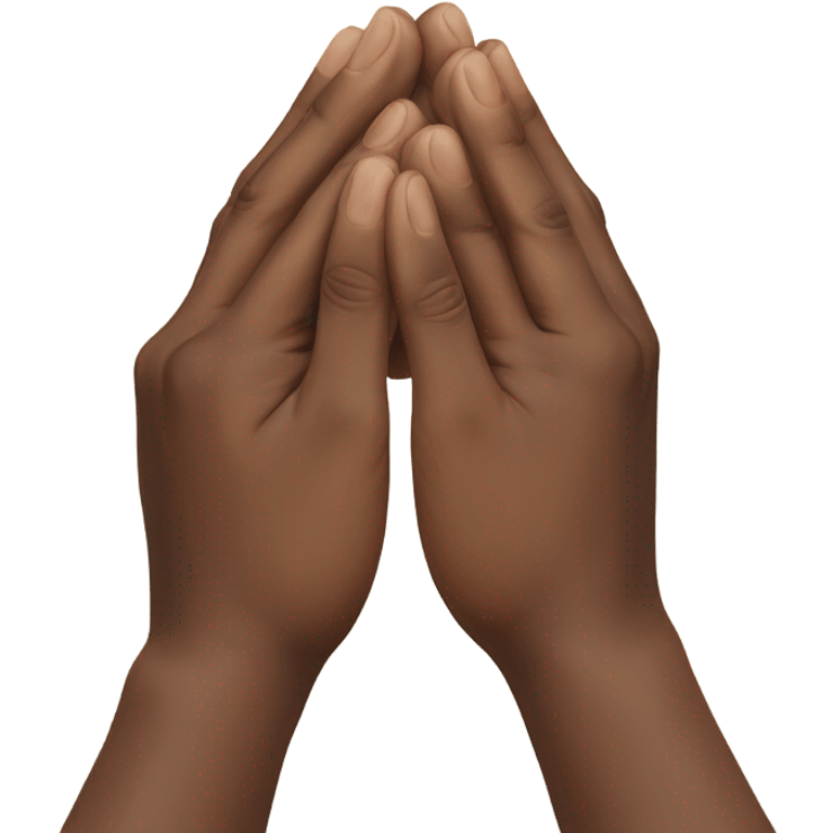 A persons hands when praying emoji