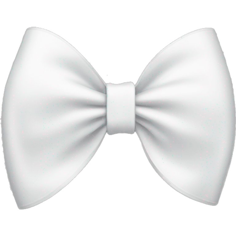 A white bow emoji