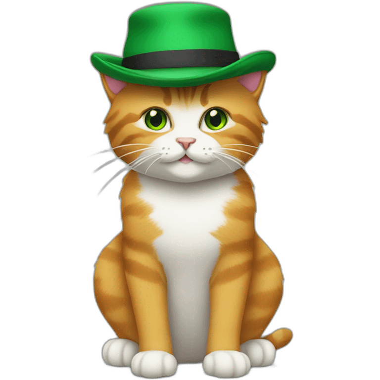 the cat in the green hat emoji