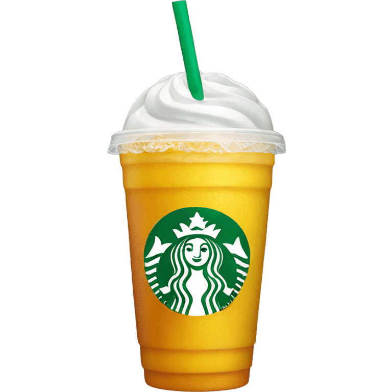 A mango Starbucks drink  emoji