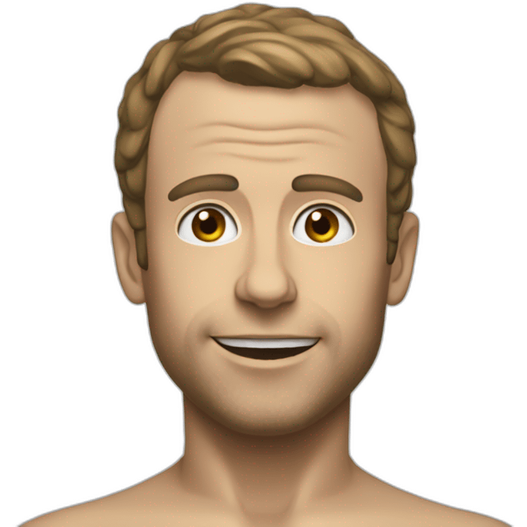 macron naked emoji