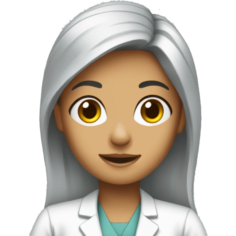 A radiologist girl emoji